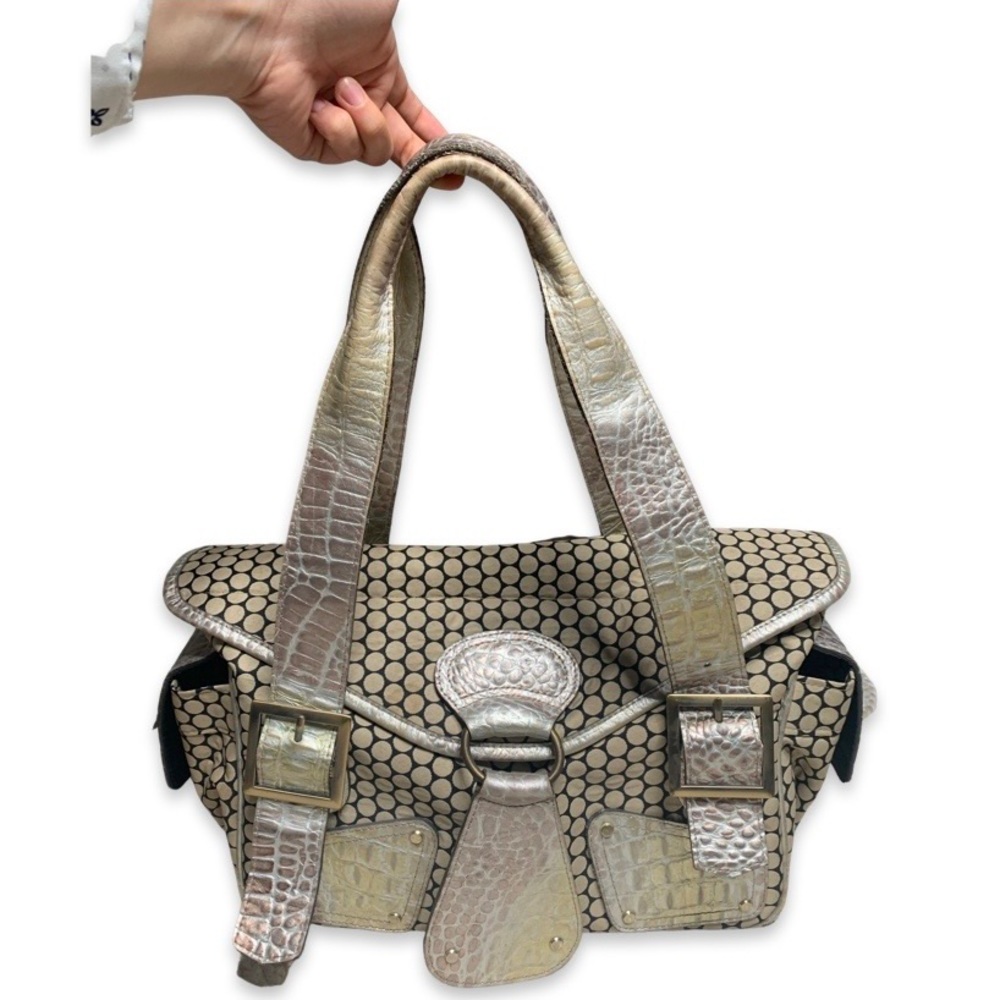 Mia Bossi crocodile skin diaper bag